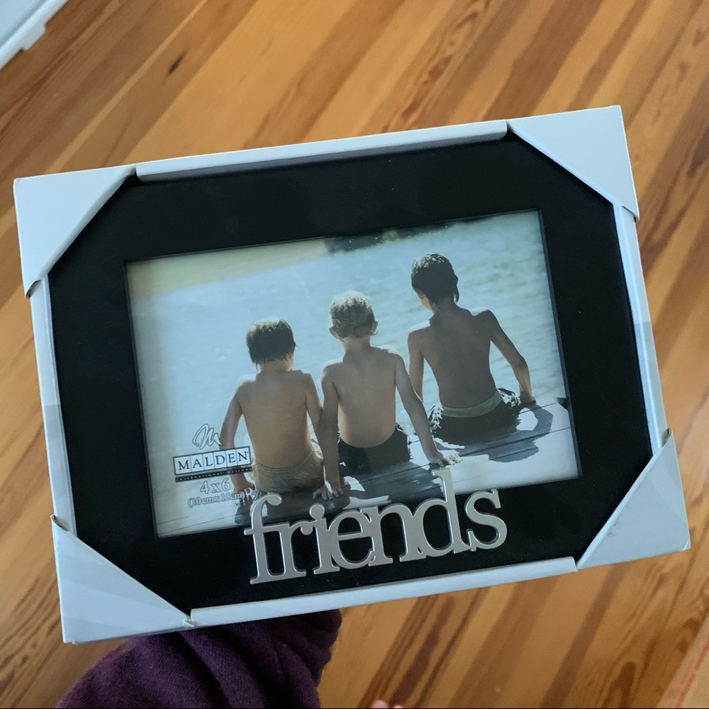Minimalist cute “friends” 4x6 photo picture frame